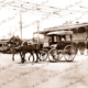 Australia Hotel, Kalgoorlie, WA. plus trams. Horse and carriage. c1910s. Western Australia