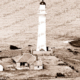 Aerial view Split Point lighthouse at Aireys Inlet, Vic. c1937
