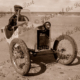 Sellicks Beach Motor Bike trials, SA. Max Ragless' homemade Ziff car. c1926. South Australia. Racing