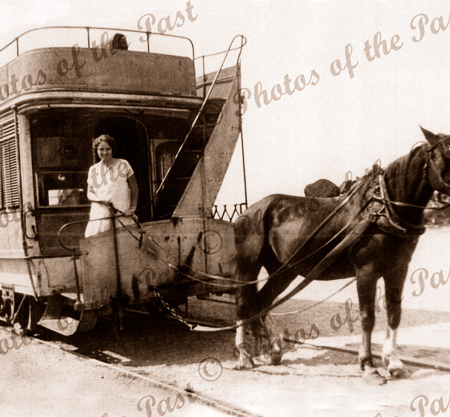 Victor Harbor Horse Tram. SA c1950s. South Australia. Granite Island