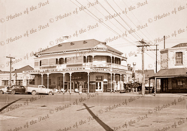 Turner's butcher shop. Gouger St, Adelaide, SA. South Australia, 1940s