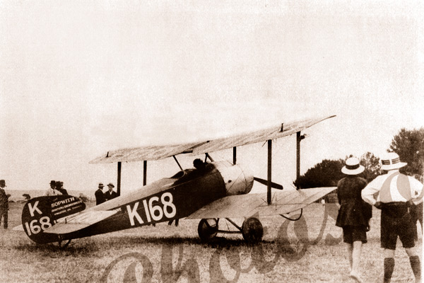 Lt. FB Willmott's Bi-plane on Granite Is. Victor Harbor SA 20 April 1920. South Australia. Aviation