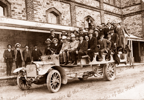 Department of Agriculture. Outing to Birdwood, SA. c1908. South Australia. Car