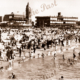 Glenelg beach, SA. c1910s. South Australia. bathing