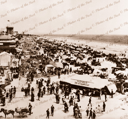 Glenelg, SA. 28 Dec 1896 South Australia. Beach, forshore, restaurant. Proclamation Day