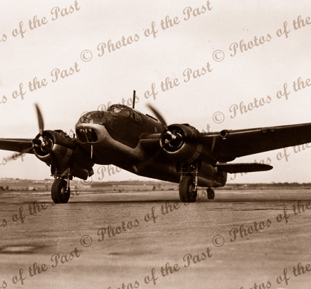 Beaufort Bomber at Parafield, SA? 1940s. airplane