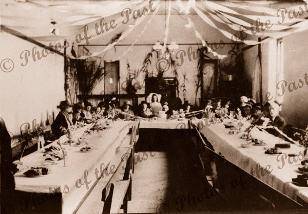 Mrs. A. Cook at Anglican Church, Delamere, SA. Afternoon Tea, 100th B'day. 1925. South Australia