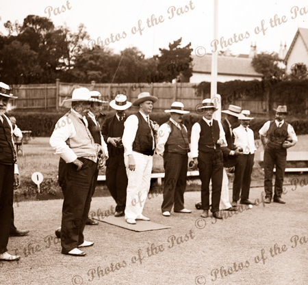 Group of old Bowlers, 1890s