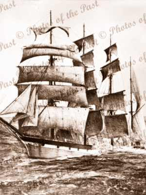 4M Barque FALLS of HALLADALE. Stranded near Warrnambool Victoria November 1908. ship wreck