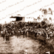 Crowd watching aviator Harry Butler at Unley Oval, SA. 'Unley Aviation Day. 23 August (poor) 1919. Grandstand. South Australia.