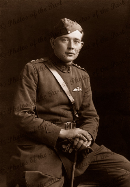 Capt. Harry J. Butler Flight Commander, Royal Flying Corps (portrait) c1918. Aviator