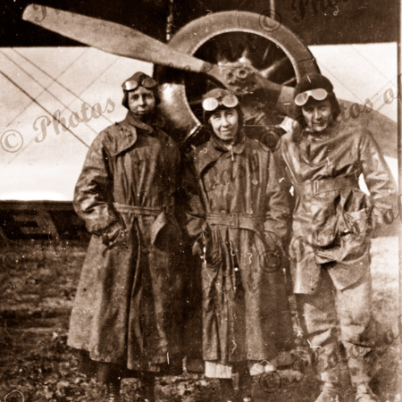 Butler & others with Bristol mono-plane. Aviator 1919