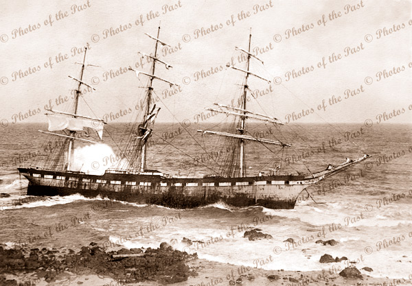 3m Ship SPEKE aground Phillip Island, Victoria, 1906
