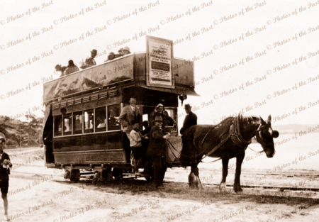 Horse tram, Victor Harbor, SA, 1920s. South Australia