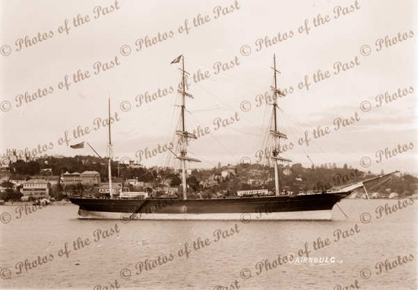 3M Barque CAIRNBULG. Built 1874. Shipping