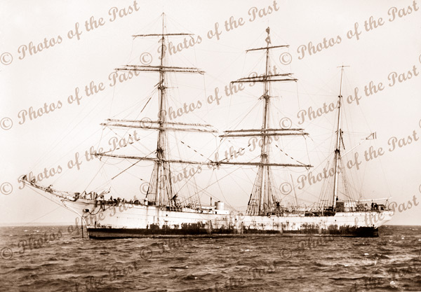3M Barque GENERAL FOY at anchor. Built 1900. Ship