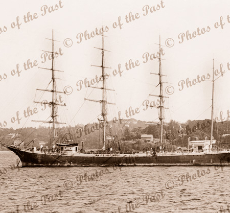 4M Barque ANCONDA at anchor. Built 1892. Ship