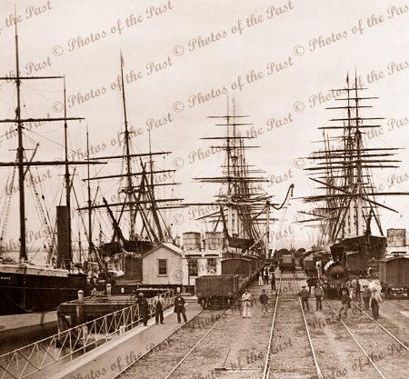 Station Pier, Port Melbourne (Now Gelibrand Pier), c1880s. Shipping. Victoria