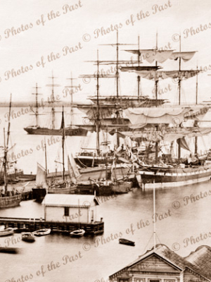 Shipping at Geelong Vic. Victoria 1880s