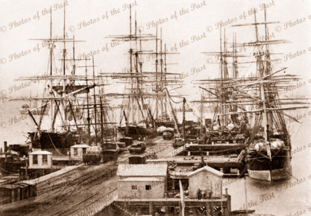 Railway Pier, Williamstown, Vic.Victoria. Shipping. Melbourne. c1890s