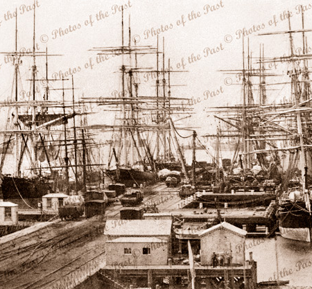 Railway Pier, Williamstown, Vic.Victoria. Shipping. Melbourne. c1890s
