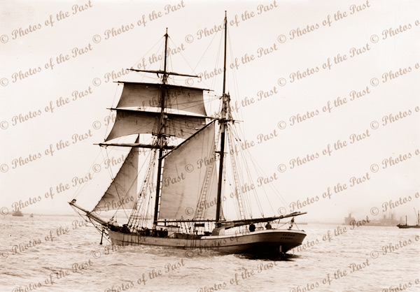 Topsail Schooner ALPHA under sail. Tall ship