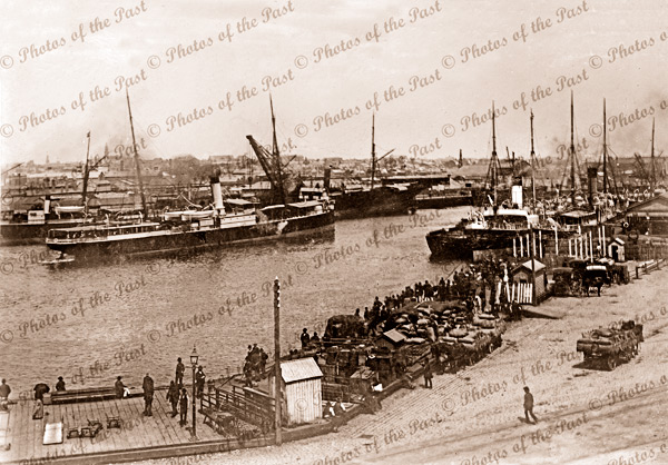 Queens Wharf, Port Melbourne, Vic. 1885. Victoria. Shipping