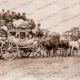 Stage coach laden with Chinese enroute to the Goldfields. Vic. c1910s. Victoria. goldrush