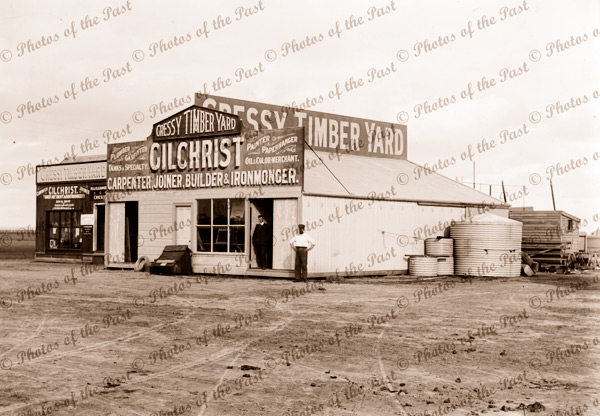 Gilchrist's Store at Cressy, Vic. c1910. Victoria