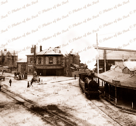 Port Dock Railway Station. Port Adelaide, SA. c1909. South Australia