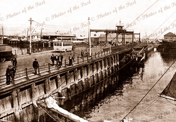 Jervois Bridge. Port Adelaide, SA. South Australia. August 1930