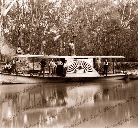 paddle steamer, PS EVA. c1920. river Murray