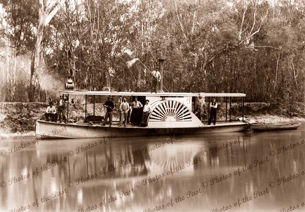 paddle steamer, PS EVA. c1920. river Murray