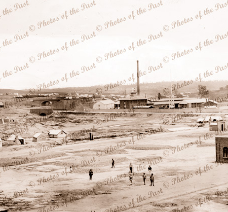 Looking across Market Square, Castlemaine, Victoria. 1861