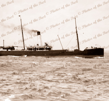 SS GABO as coal hulk in Sydney, NSW. Scuttled 1933. 1883 - 1917. Shipping