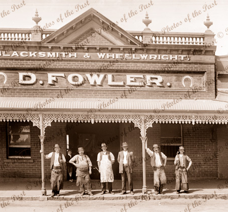 D. Fowler, Blacksmith & Wheelwright, Ararat, Victoria. c1890