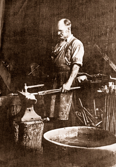 Blacksmith at work, 1935