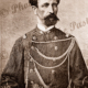 Le Baron P. Titeu de la Croix de Villeblanche. Commandant. Etching. C1880
