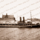 Steam tug WOONDA at Queens Wharf. Port Adelaide, SA. South Australia. 1934. Shipping
