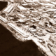 Aerial view eastwards from Customs House & McLaren Wharf. Port Adelaide, SA. South Australia. 1945