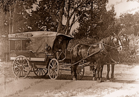 MTT (Municipal Tramways Trust) horse drawn coach, c1900. South Australia