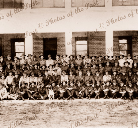Fort Largs Army Camp. Group photo. South Australia. WW2.