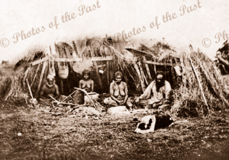 Aborigines at Wellington South Australia. 1875