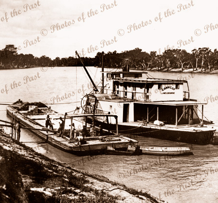 PS CANALLY (1st). Australia. Sailing. Boat. River. c1920.