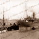 SS KANOWNA at Queens Wharf Pt Adelaide, South Australia. c1910. Ship.