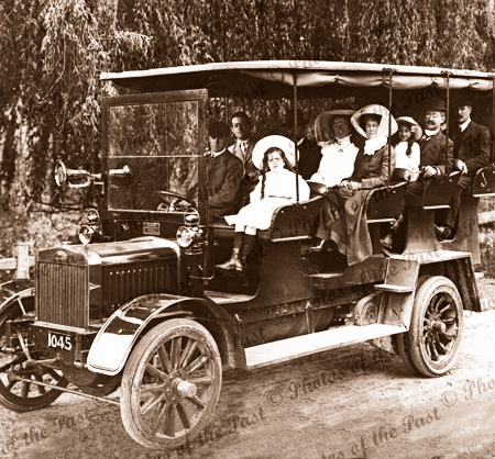 Family group in Albion Motor Car Co. Charabanc. 32 HP c1920s