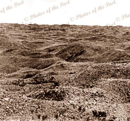 White Cliffs, NSW showing diggings, an area about 1 x 1.5 square miles. Opal Mining, New South Wales. 1906.