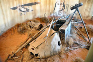 G-AUKA Westland Widgeon plane wreck at Alice Springs Aviation Museum, NT. Northern Territory.