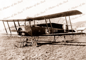 Avro 504K aircraft ay Point Cook, Victoria. Aviation. Bi-plane. 1920s