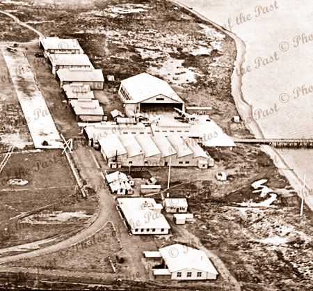 Aerial view of Point Cook, RAAF Base, Victoria. c1928